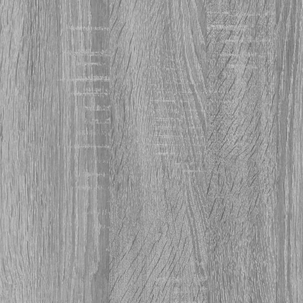 vidaXL Schoenenkast 63x24x81 cm bewerkt hout grijs sonoma