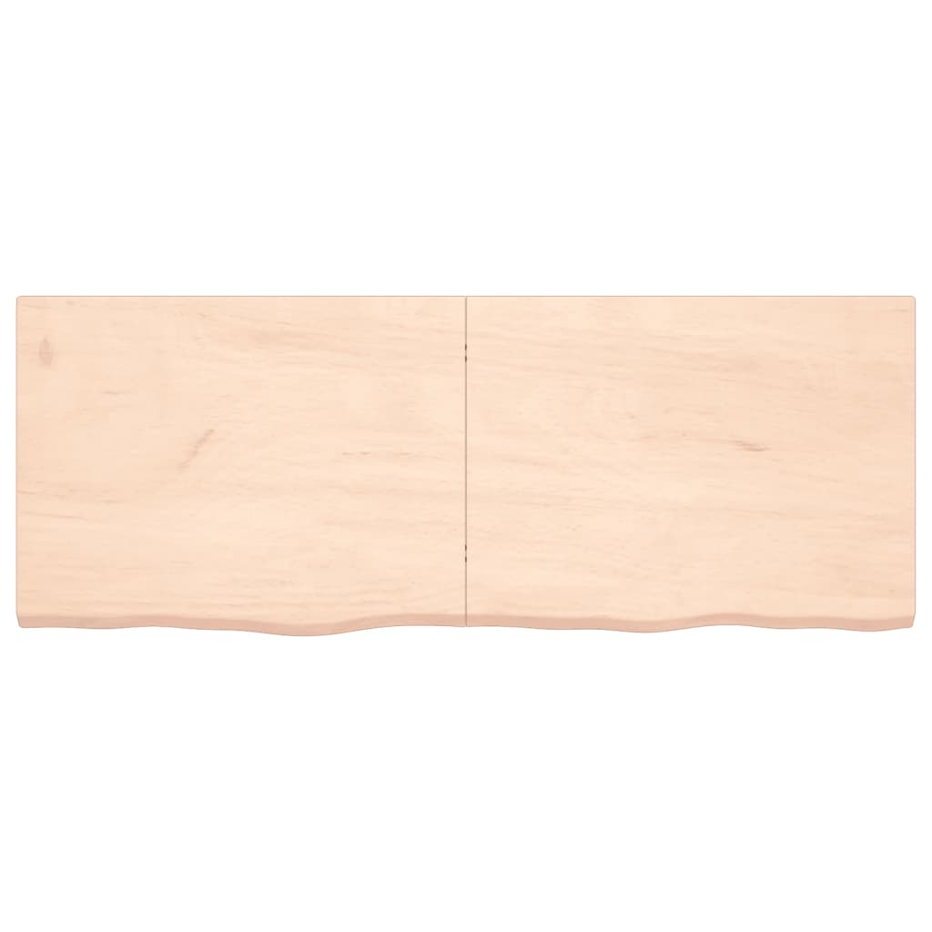 vidaXL Tafelblad 160x60x(2-4) cm onbehandeld massief eikenhout