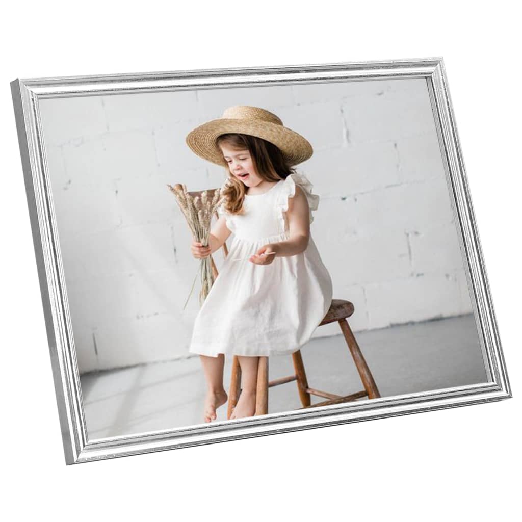 vidaXL Fotolijsten 5 st voor wand 50x60cm MDF zilverkleurig