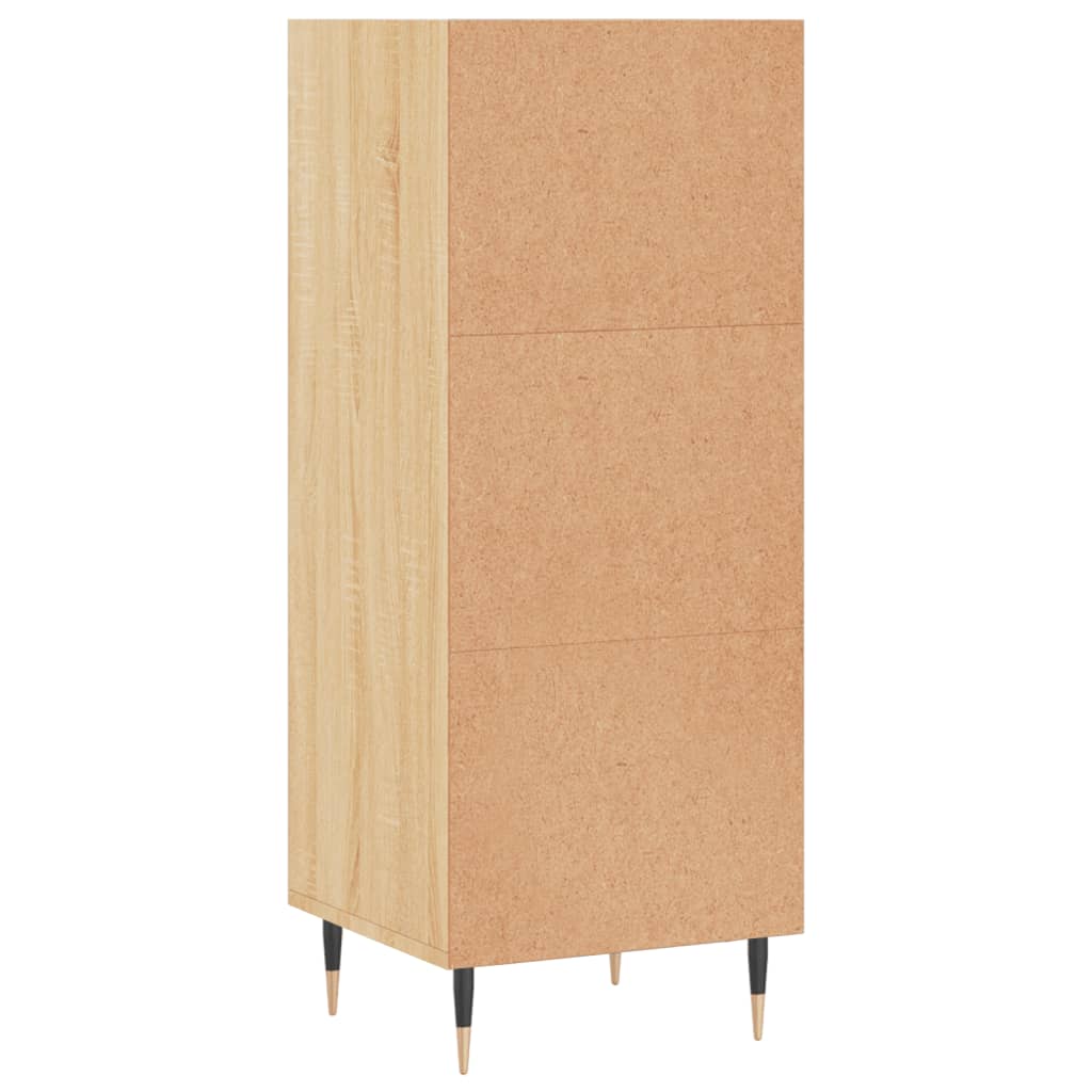 vidaXL Dressoir 34,5x32,5x90 cm bewerkt hout sonoma eikenkleurig