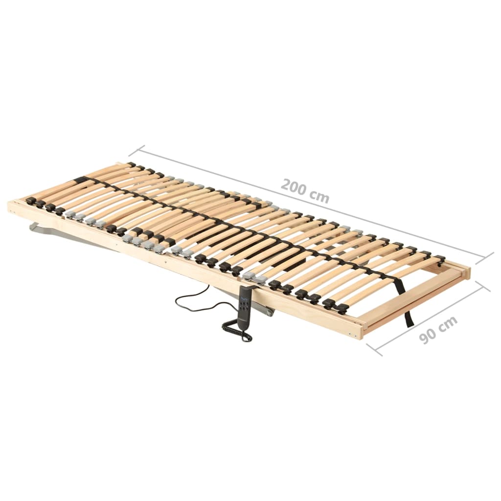 vidaXL Lattenbodem met 28 latten 7 zones elektrisch 90x200 cm vidaXL Lattenbodem met 28 latten 7 zones elektrisch 90x200 cm