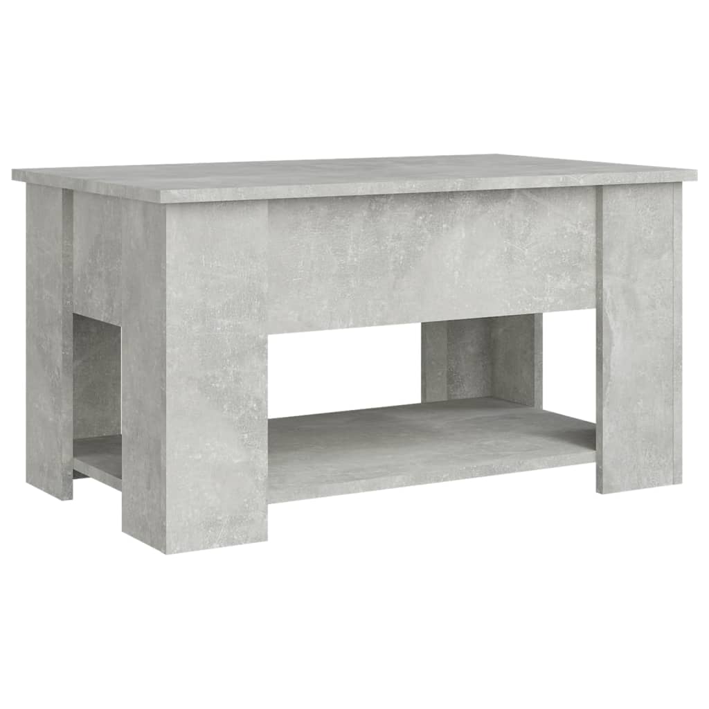 vidaXL Salontafel 79x49x41 cm bewerkt hout betongrijs
