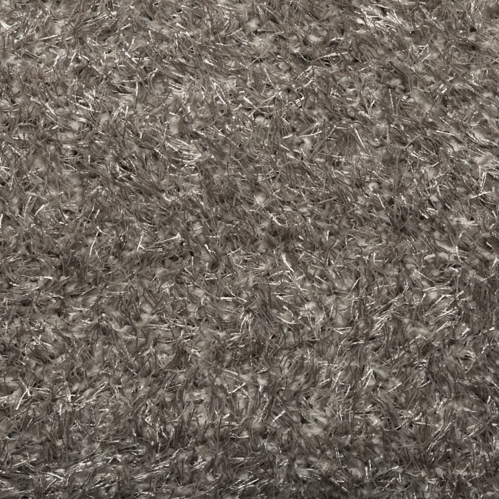 vidaXL Vloerkleed ISTAN hoogpolig glanzend 120x170 cm grijs