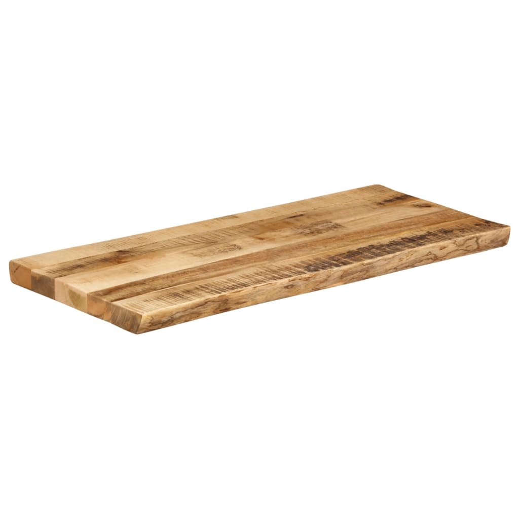 vidaXL Tafelblad met natuurlijke rand 90x40x2,5 cm massief mangohout