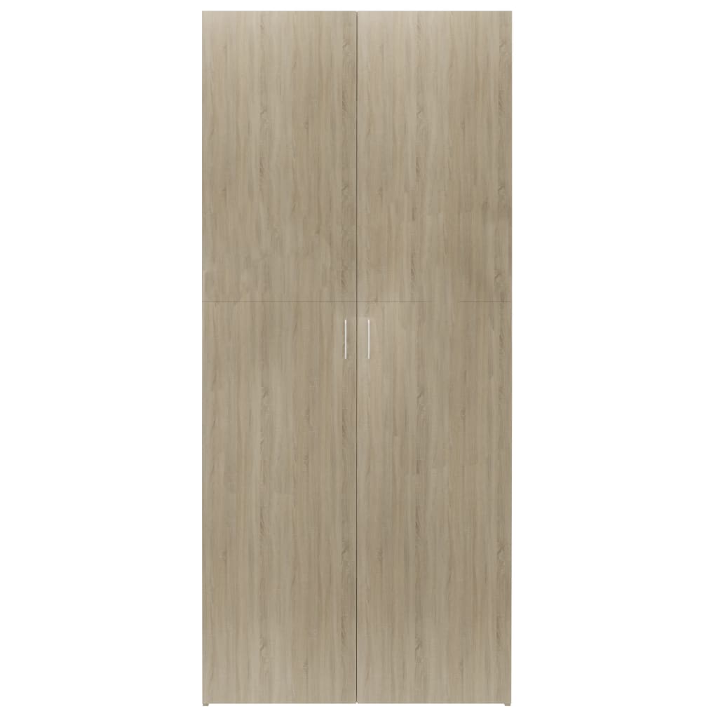 vidaXL Schoenenkast 80x35,5x180 cm bewerkt hout sonoma eikenkleurig