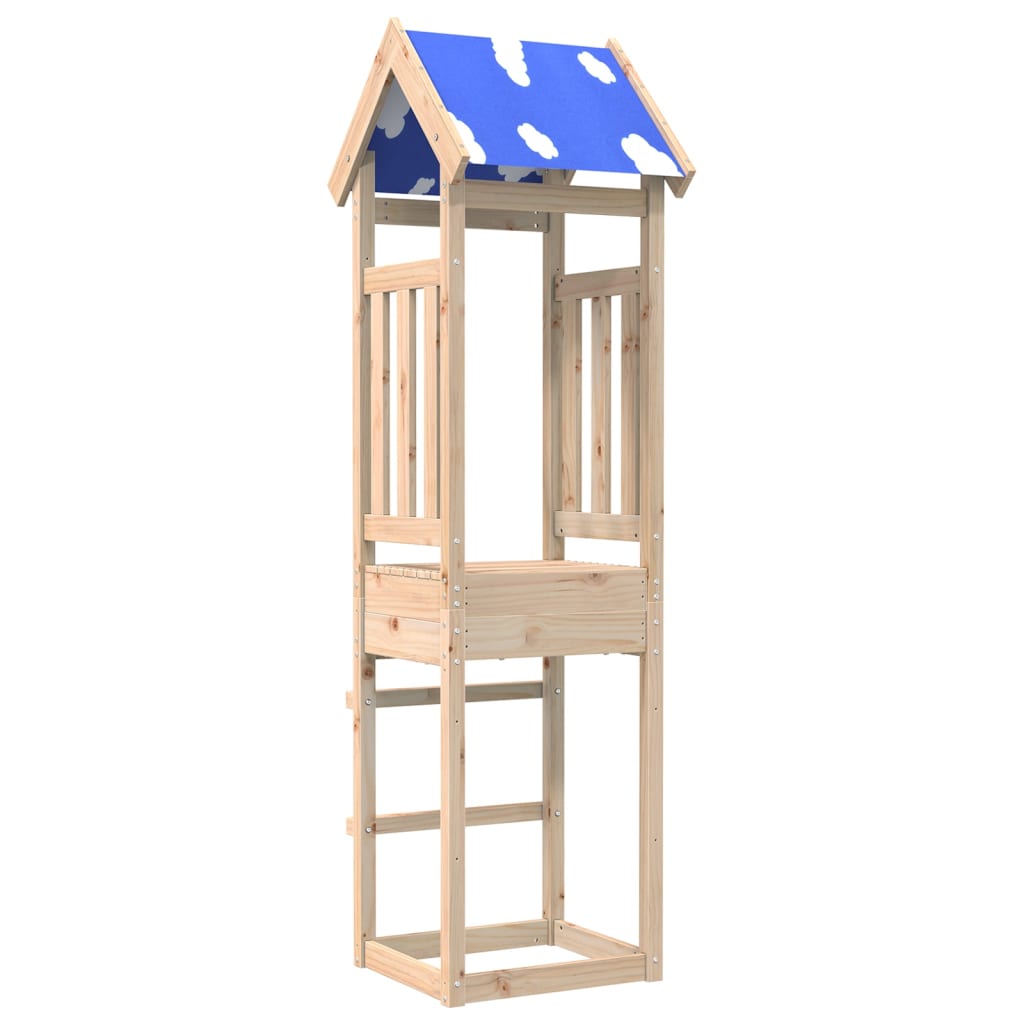 vidaXL Speeltoren 52,5x46,5x208 cm massief grenenhout