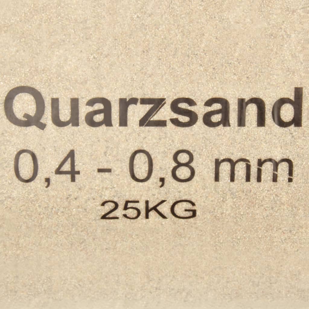 vidaXL Filterzand 25 kg 0,4-0,8 mm