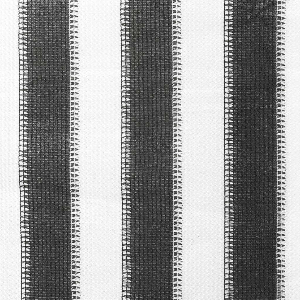 vidaXL Rolgordijn voor buiten gestreept 60x140 cm antraciet en wit