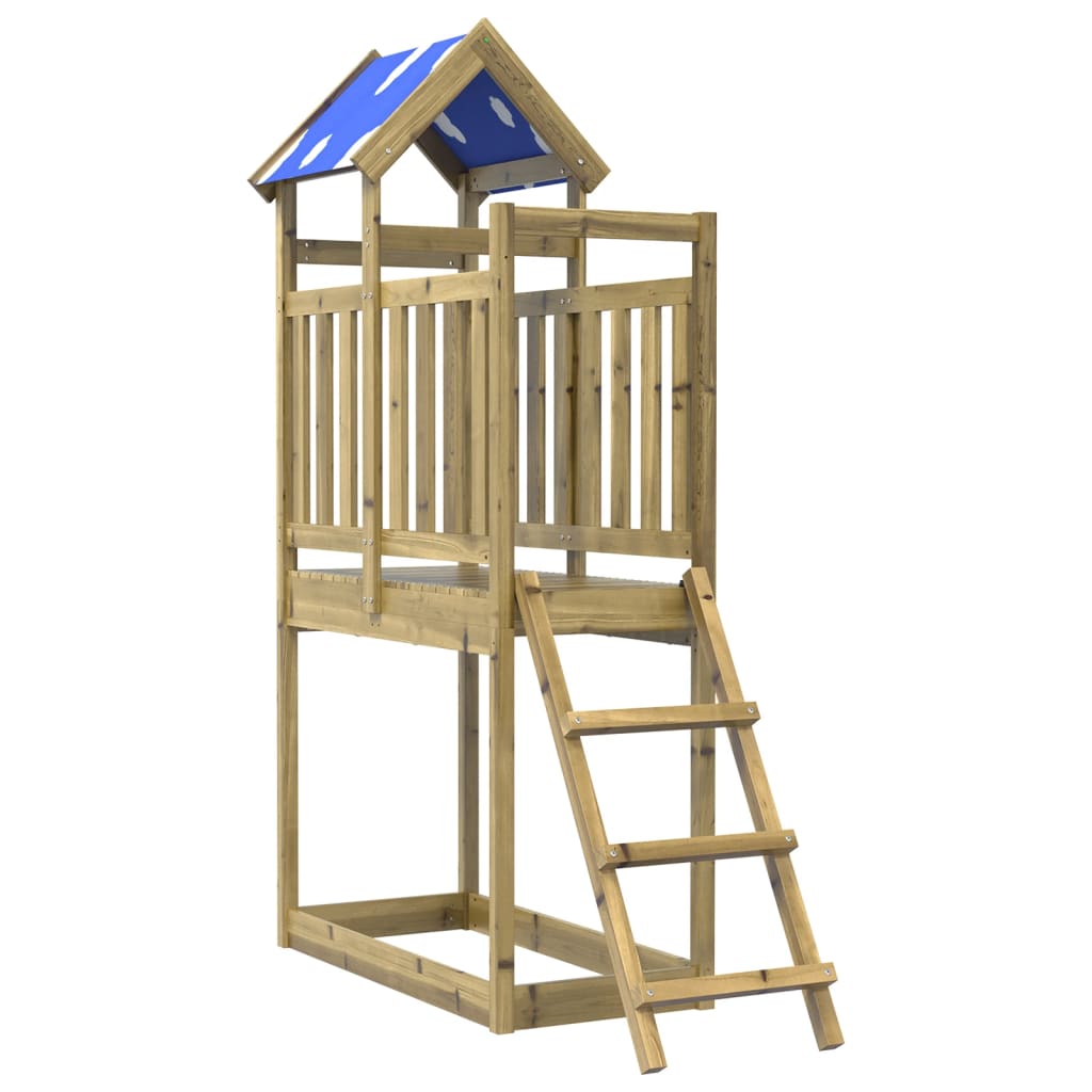 vidaXL Speeltoren ladder 110,5x52,5x215 cm geïmpregneerd grenenhout