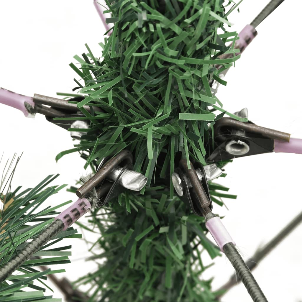 vidaXL Kunstkerstboom met scharnieren dennenappels en bessen 120 cm