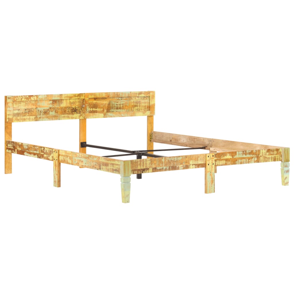 vidaXL Bedframe massief gerecycled hout 160x200 cm
