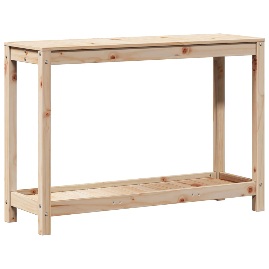 Oppottafel met schap 108x35x75 cm geïmpregneerd grenenhout