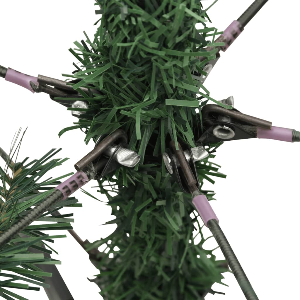 vidaXL Kunstkerstboom met scharnieren en dennenappels 180 cm