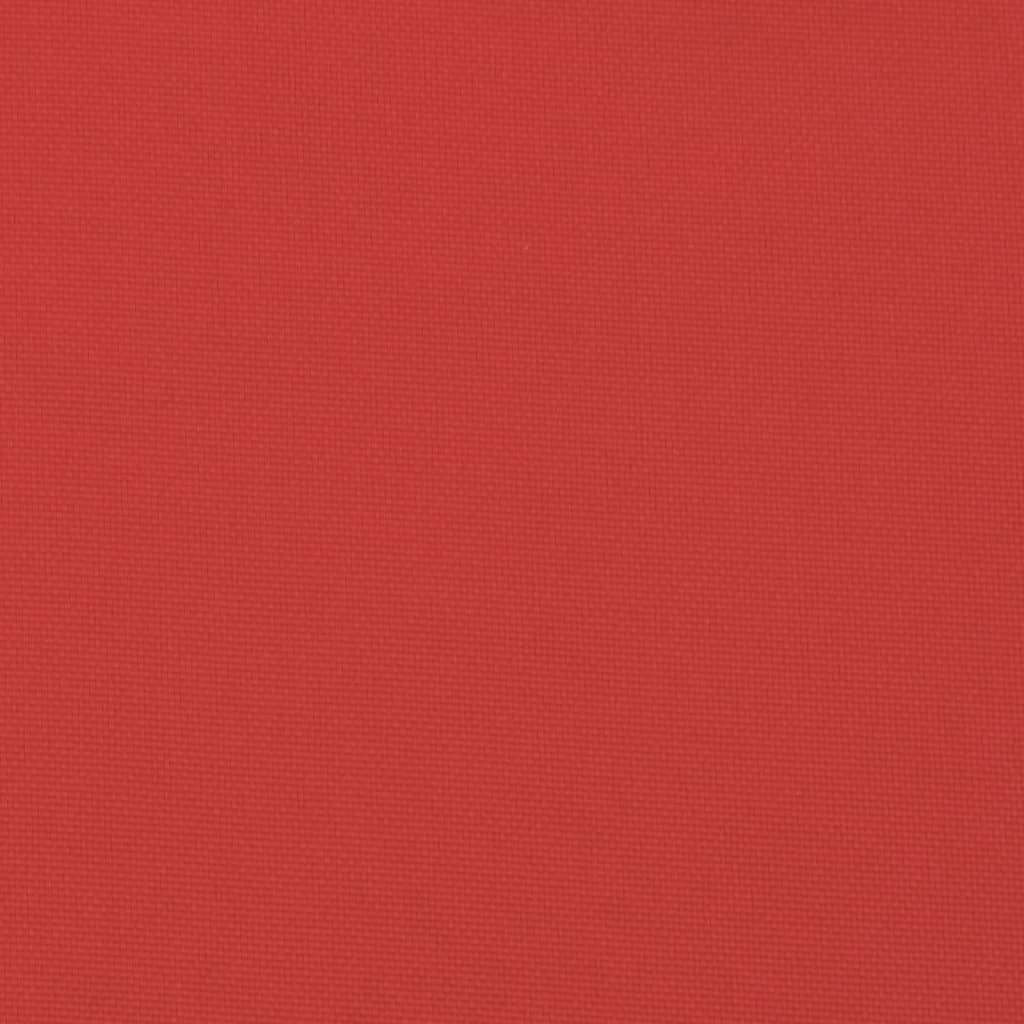 vidaXL Palletkussen 120x80x12 cm stof rood