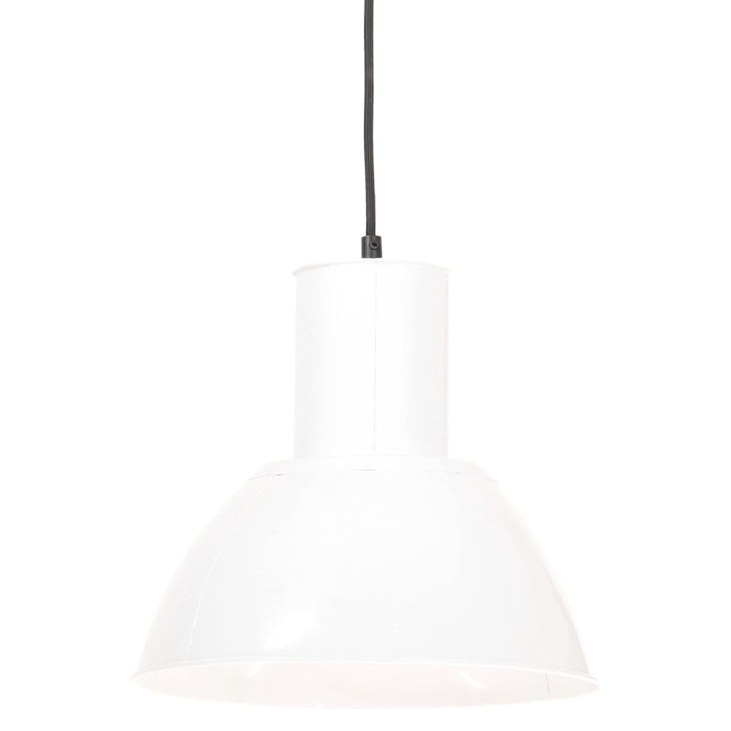 vidaXL Hanglamp rond 25 W E27 28,5 cm wit