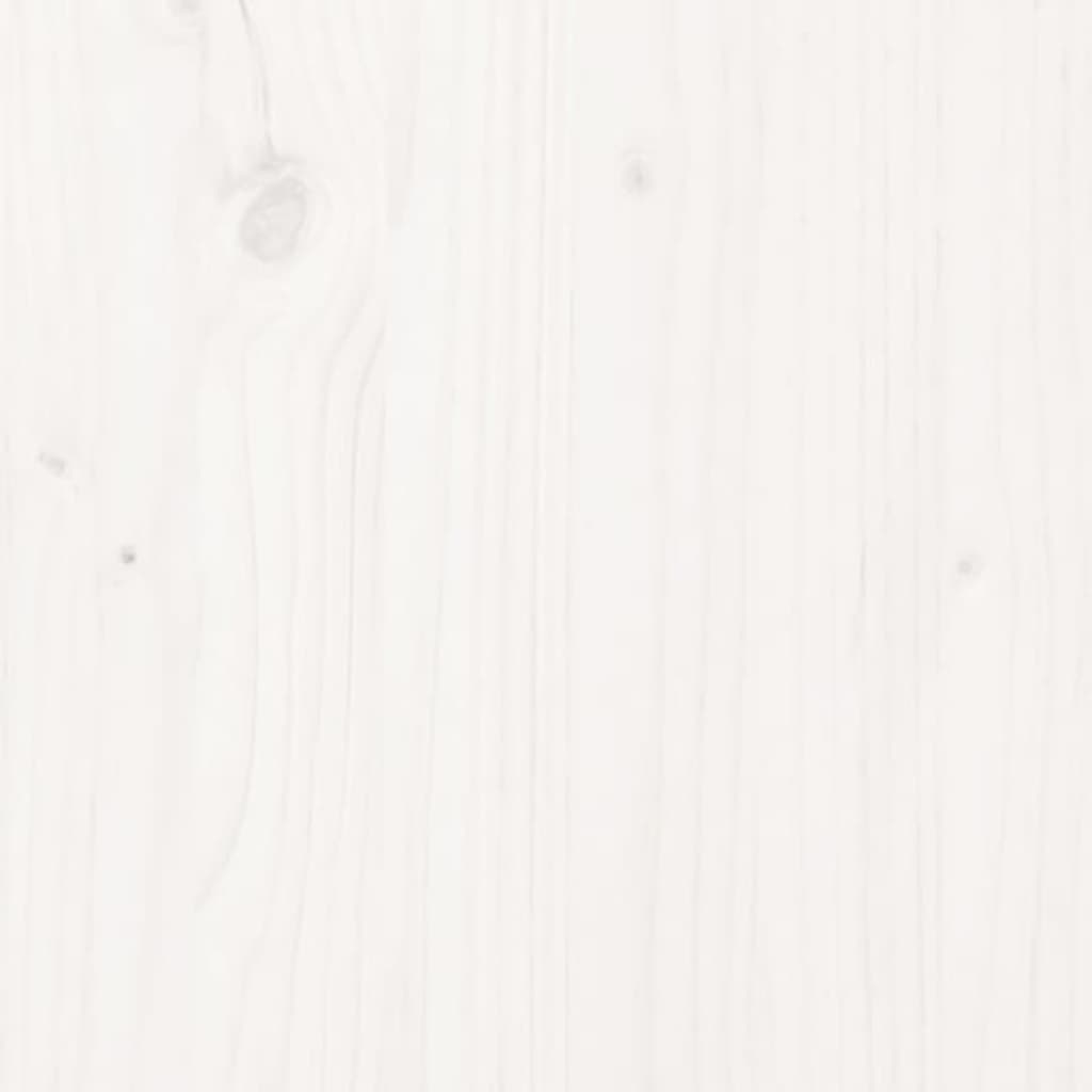 vidaXL Hoofdbord 138x3x81 cm massief grenenhout wit