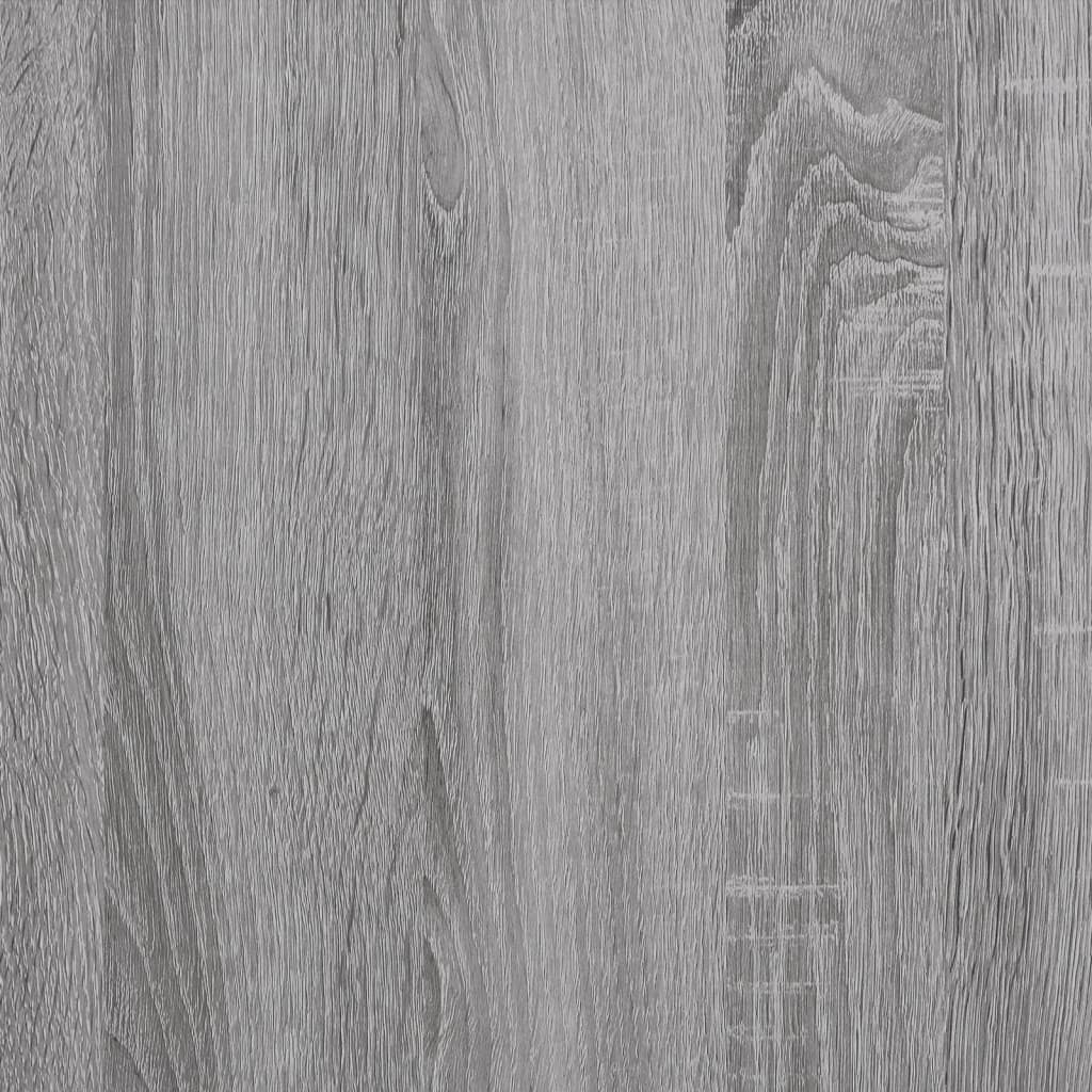 vidaXL Bureau met schappen 102x45x148 cm bewerkt hout grijs sonoma