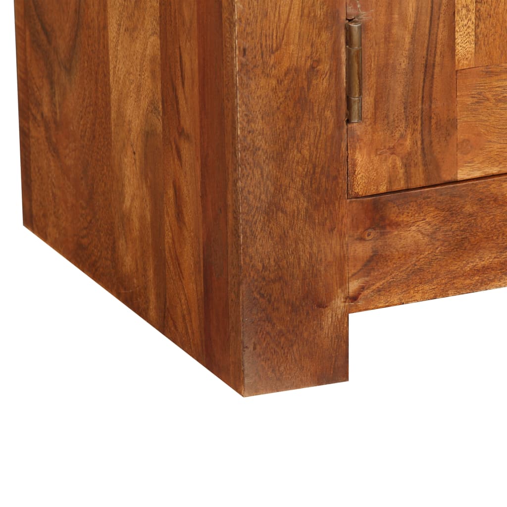 vidaXL Tv-meubel 120x30x40 cm massief hout met honingafwerking