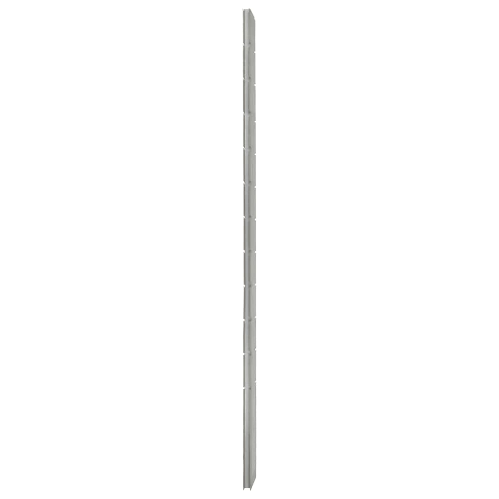 vidaXL Schanskorfpaal 280 cm gegalvaniseerd staal zilverkleurig