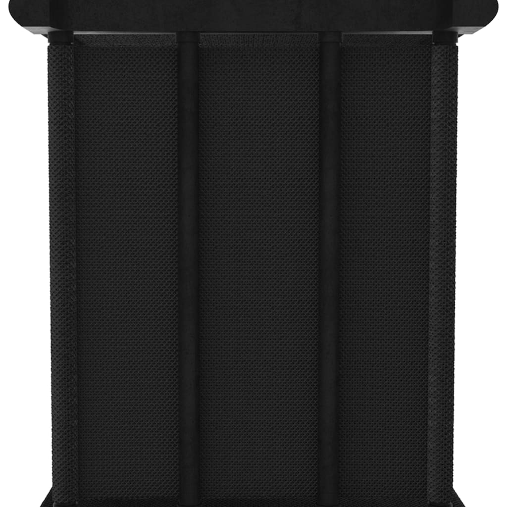 vidaXL Kast met 5 vakken met boxen 103x30x72,5 cm stof zwart