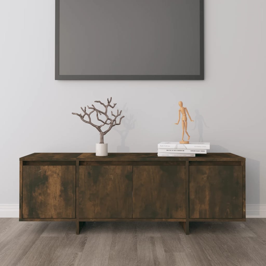 vidaXL Tv-meubel 120x30x40,5 cm bewerkt hout gerookt eikenkleurig