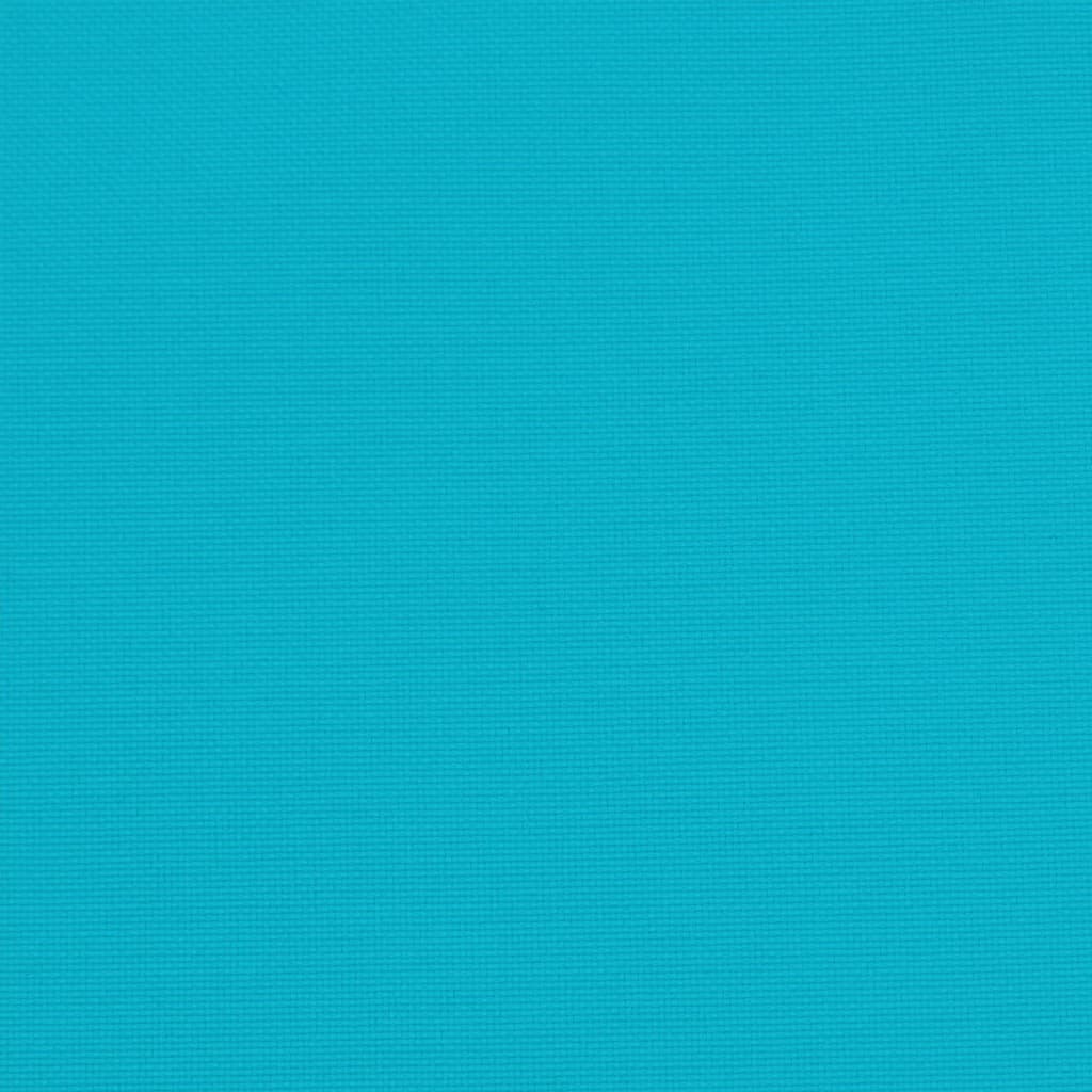 vidaXL Palletkussens 2 st stof turquoise