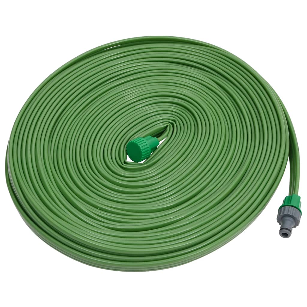vidaXL Sproeislang 3-pijps PVC 7,5 m groen