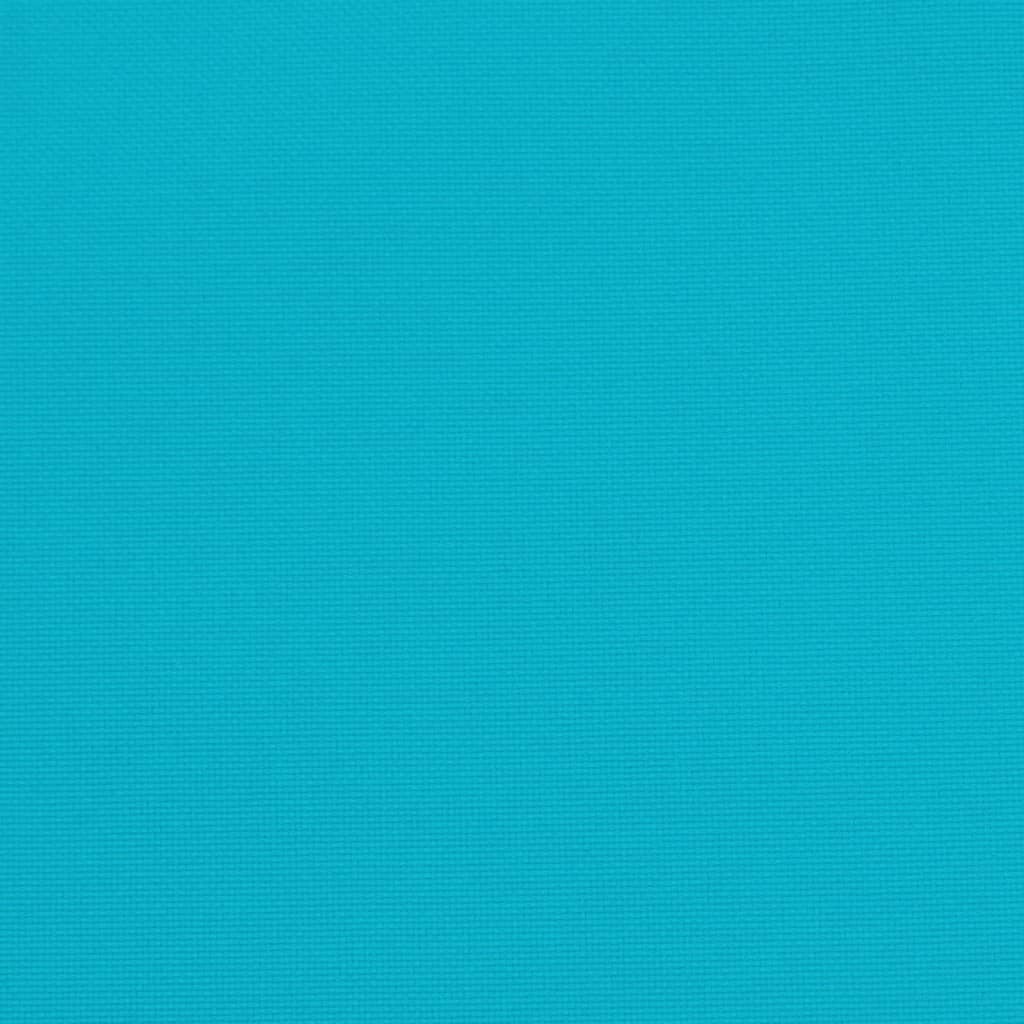 vidaXL Stoelkussens 6 st 50x50x7 cm stof turquoise