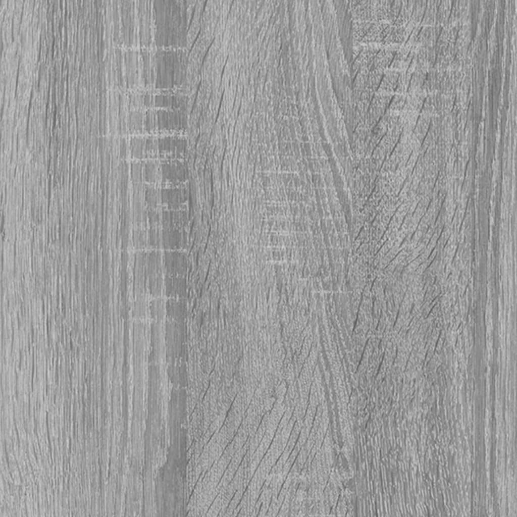 vidaXL Wandkast 34,5x32,5x90 cm bewerkt hout grijs sonoma eikenkleurig