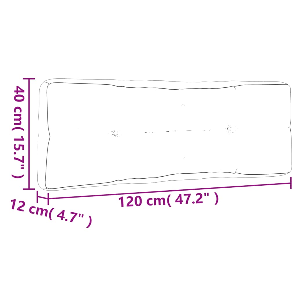 vidaXL Palletkussens 5 st stof bladpatroon