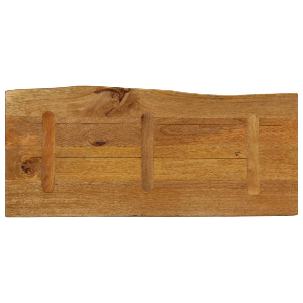 vidaXL Tafelblad met natuurlijke rand 100x40x2,5 cm massief mangohout