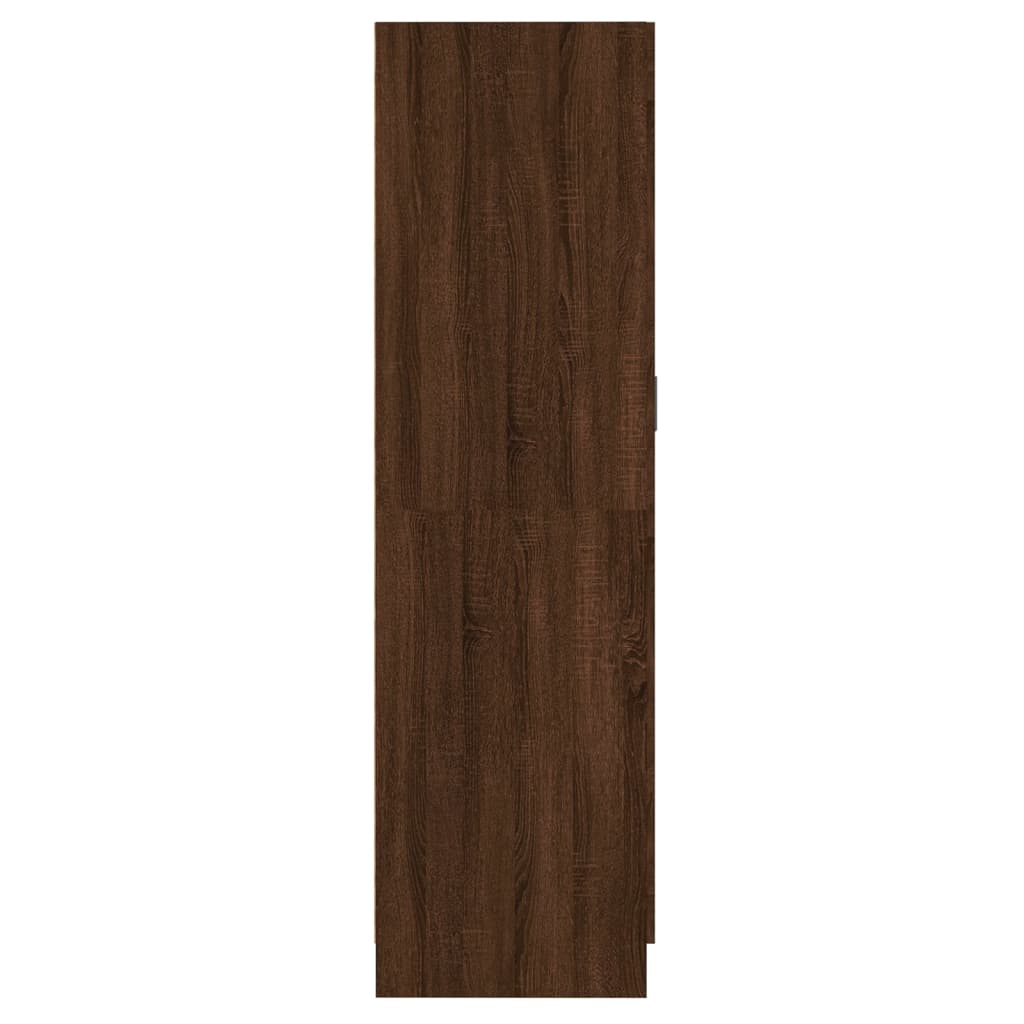 vidaXL Kledingkast 82,5x51,5x180 cm bewerkt hout bruin eikenkleur