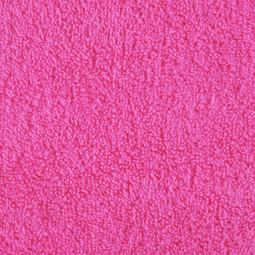 vidaXL 6-delige Handdoekenset 600 g/m² 100% katoen roze