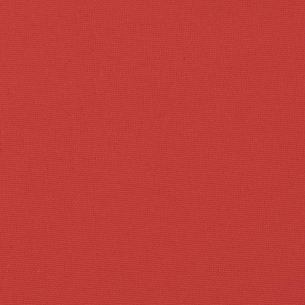 vidaXL Palletkussen 60x60x12 cm stof rood