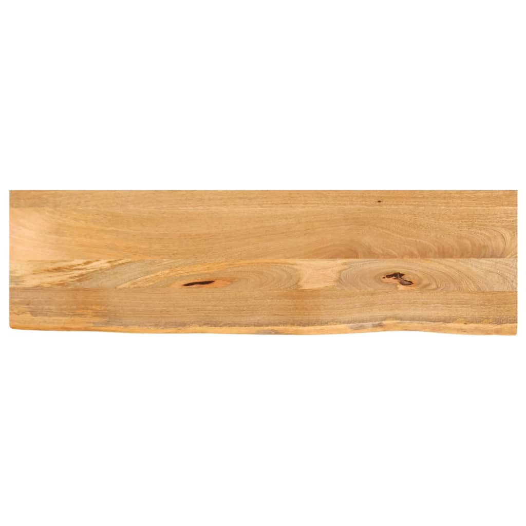 vidaXL Tafelblad met natuurlijke rand 100x30x2,5 cm massief mangohout