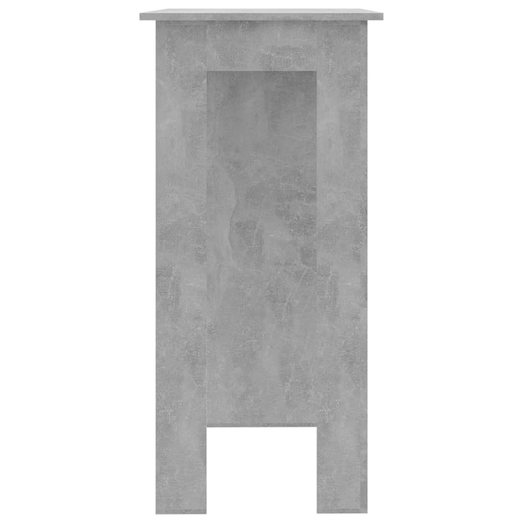 vidaXL Bartafel met schap 102x50x103,5 cm bewerkt hout betongrijs
