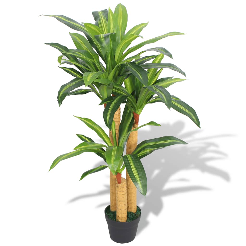 vidaXL Kunst dracena plant met pot 100 cm groen