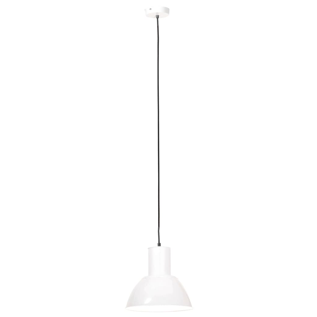 vidaXL Hanglamp rond 25 W E27 28,5 cm wit