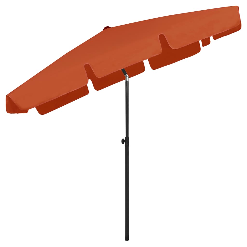 vidaXL Strandparasol 200x125 cm terracottakleurig