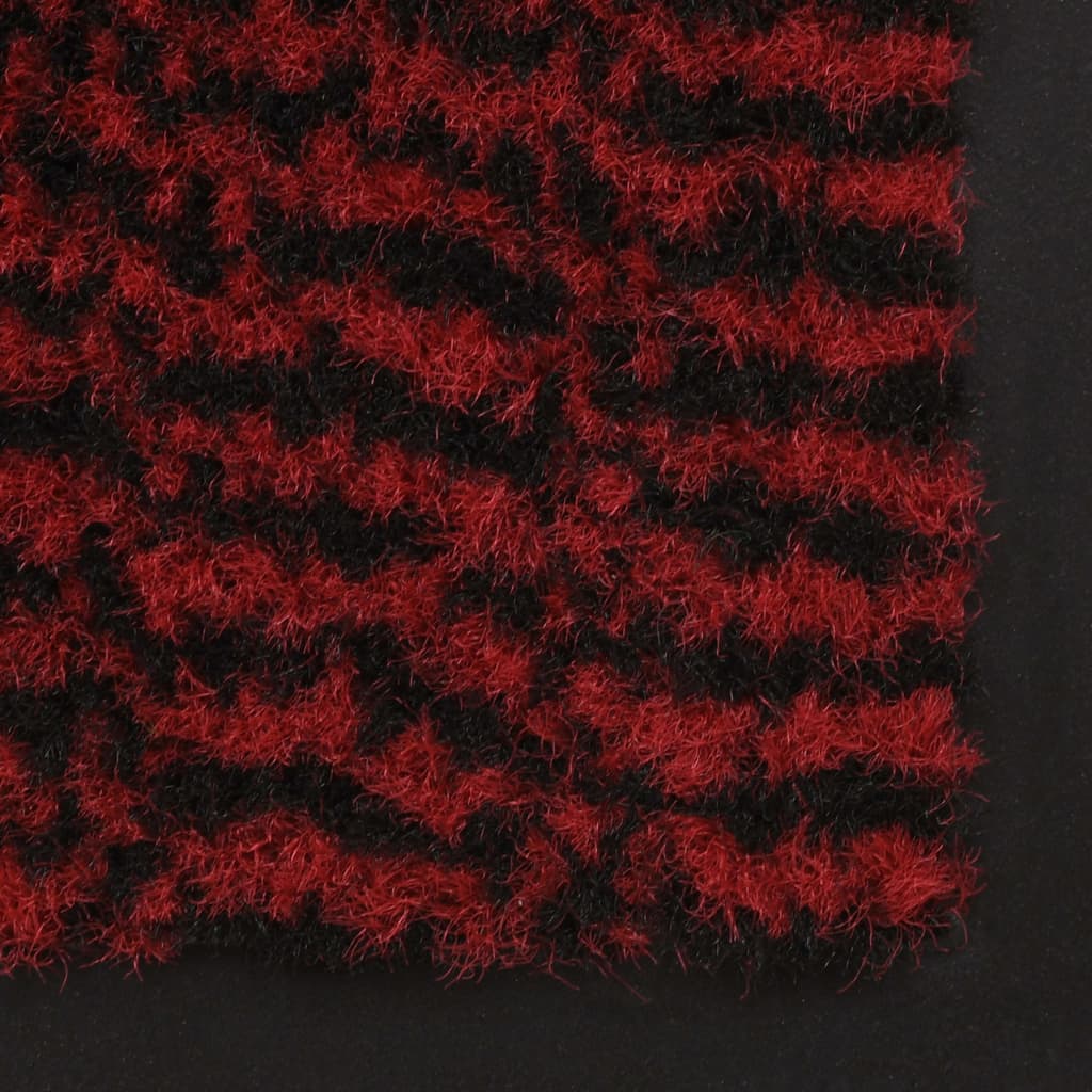 vidaXL Droogloopmatten 2 st rechthoekig getuft 120x180 cm rood