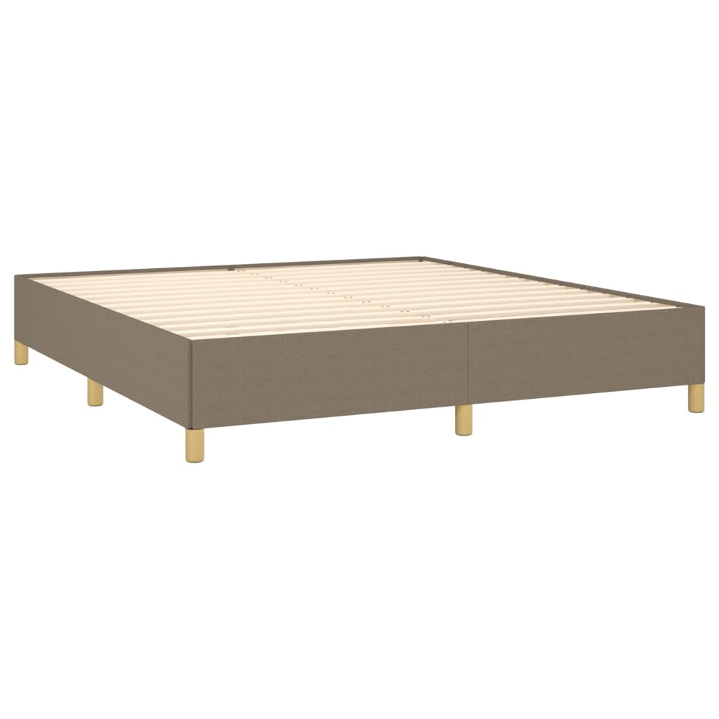 vidaXL Bedframe stof taupe 160x200 cm