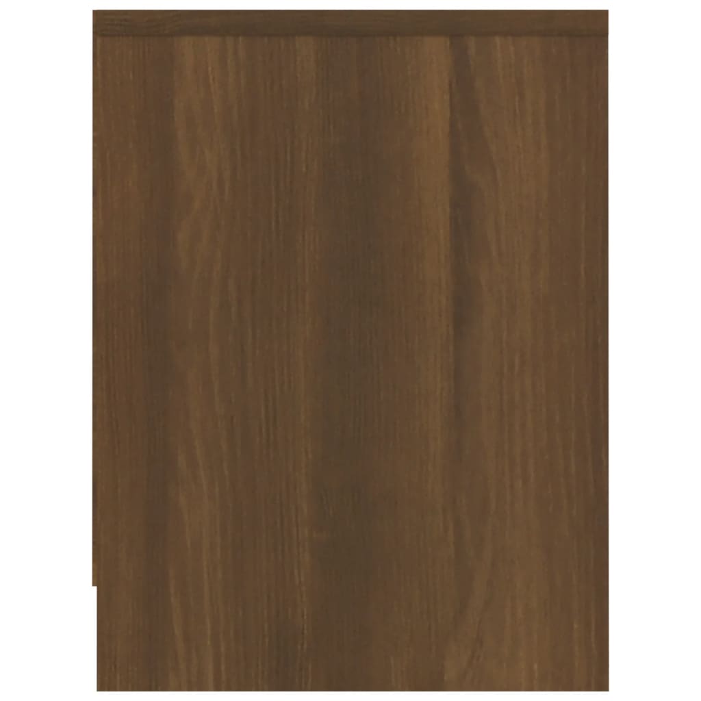 vidaXL Nachtkastje 40x30x40 cm bewerkt hout bruineikenkleurig