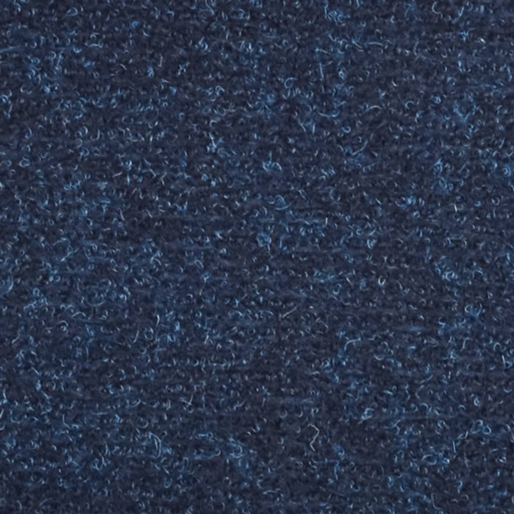vidaXL Trapmatten zelfklevend 5 st 56x17x3 cm naaldvilt marineblauw