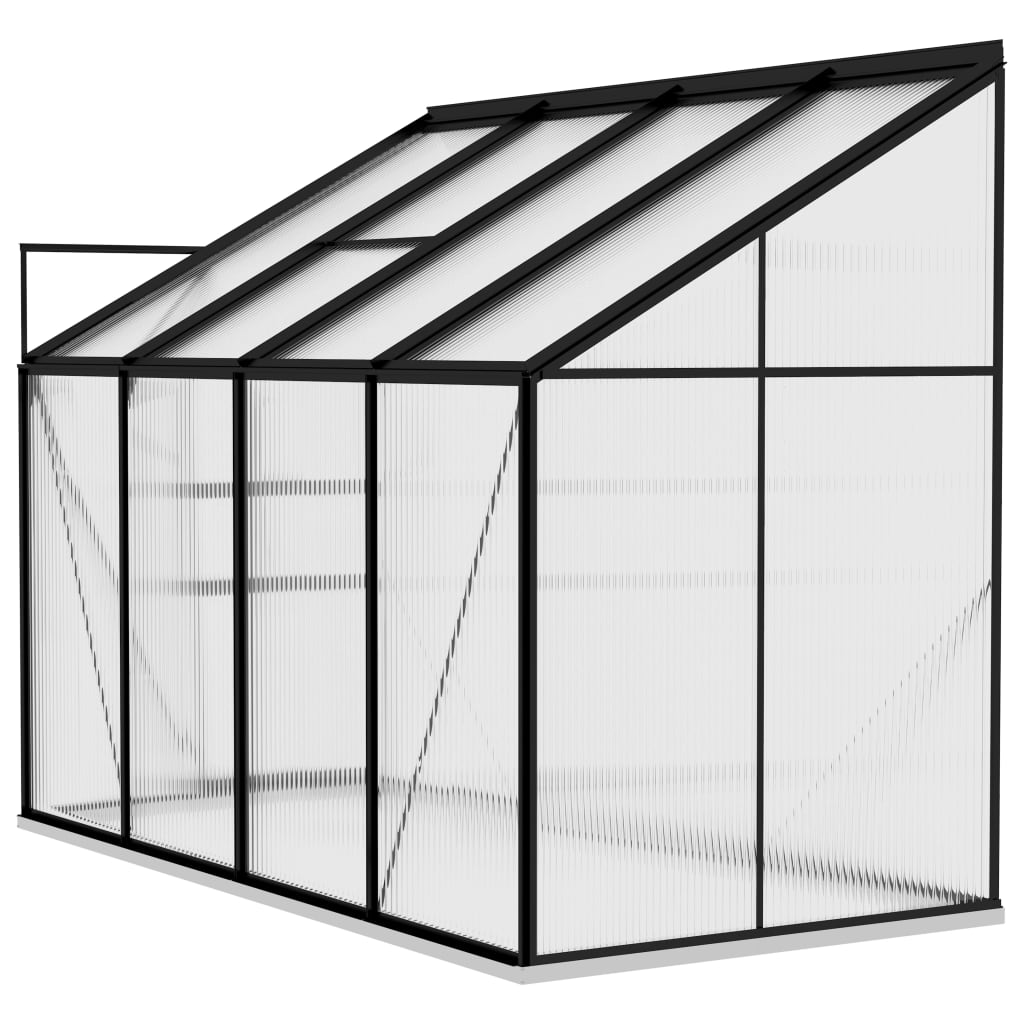 vidaXL Broeikas 5,24 m³ aluminium antracietkleurig