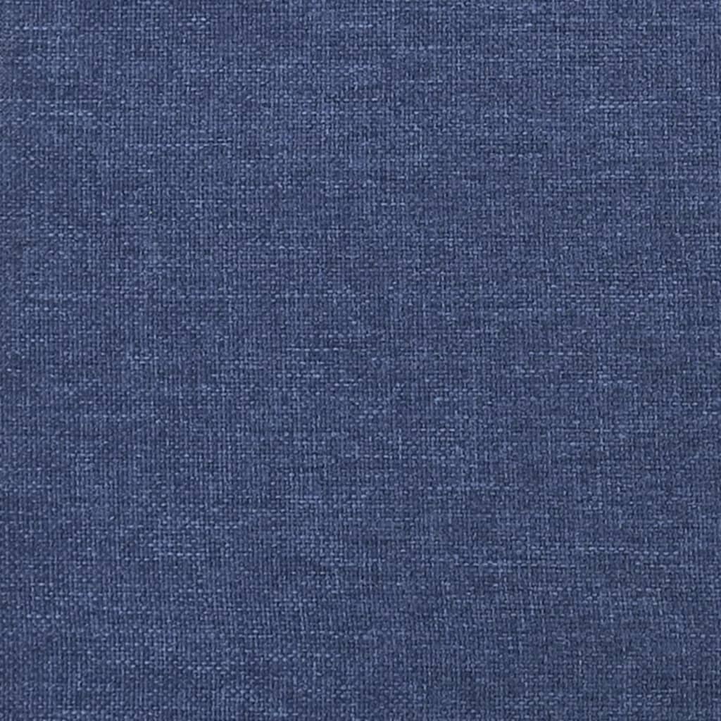 vidaXL Hoofdbord met randen 83x23x78/88 cm stof blauw
