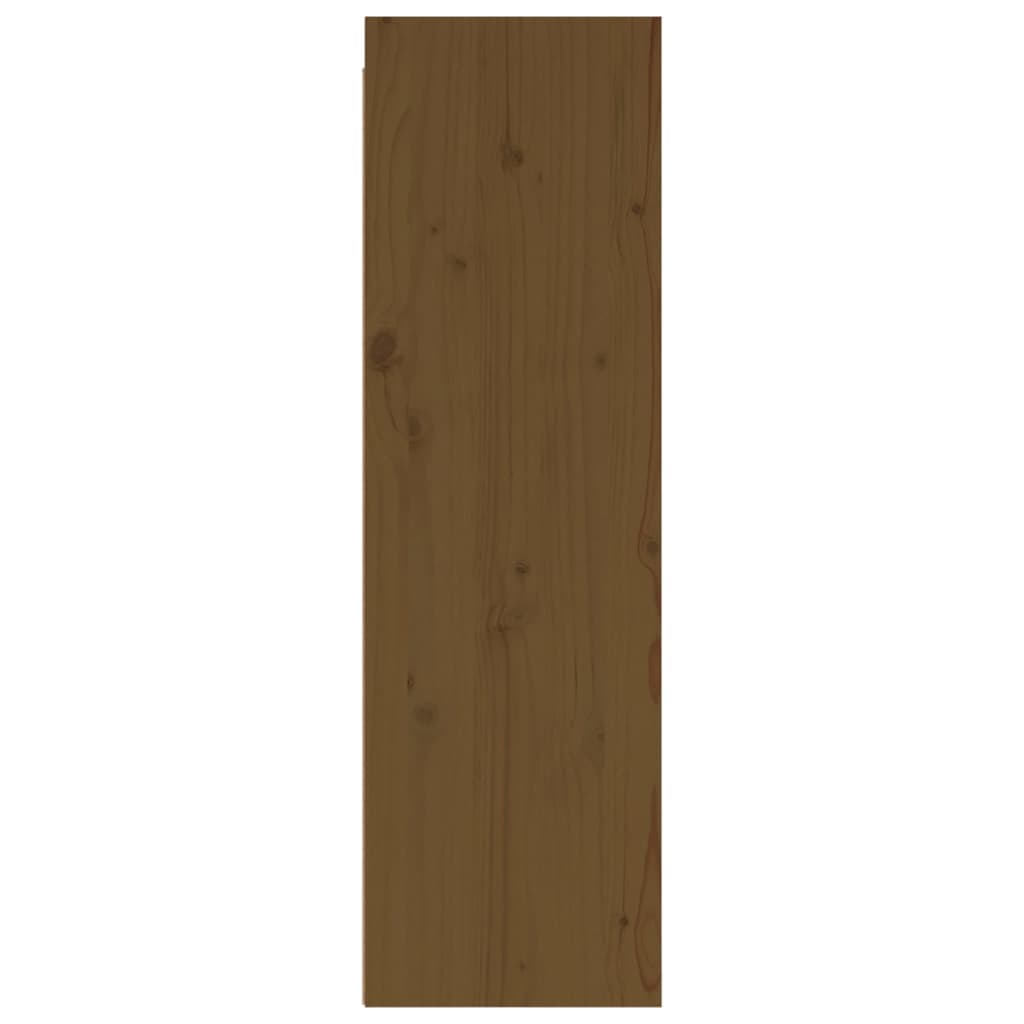 vidaXL Wandkasten 2 st 30x30x100 cm massief grenenhout honingbruin