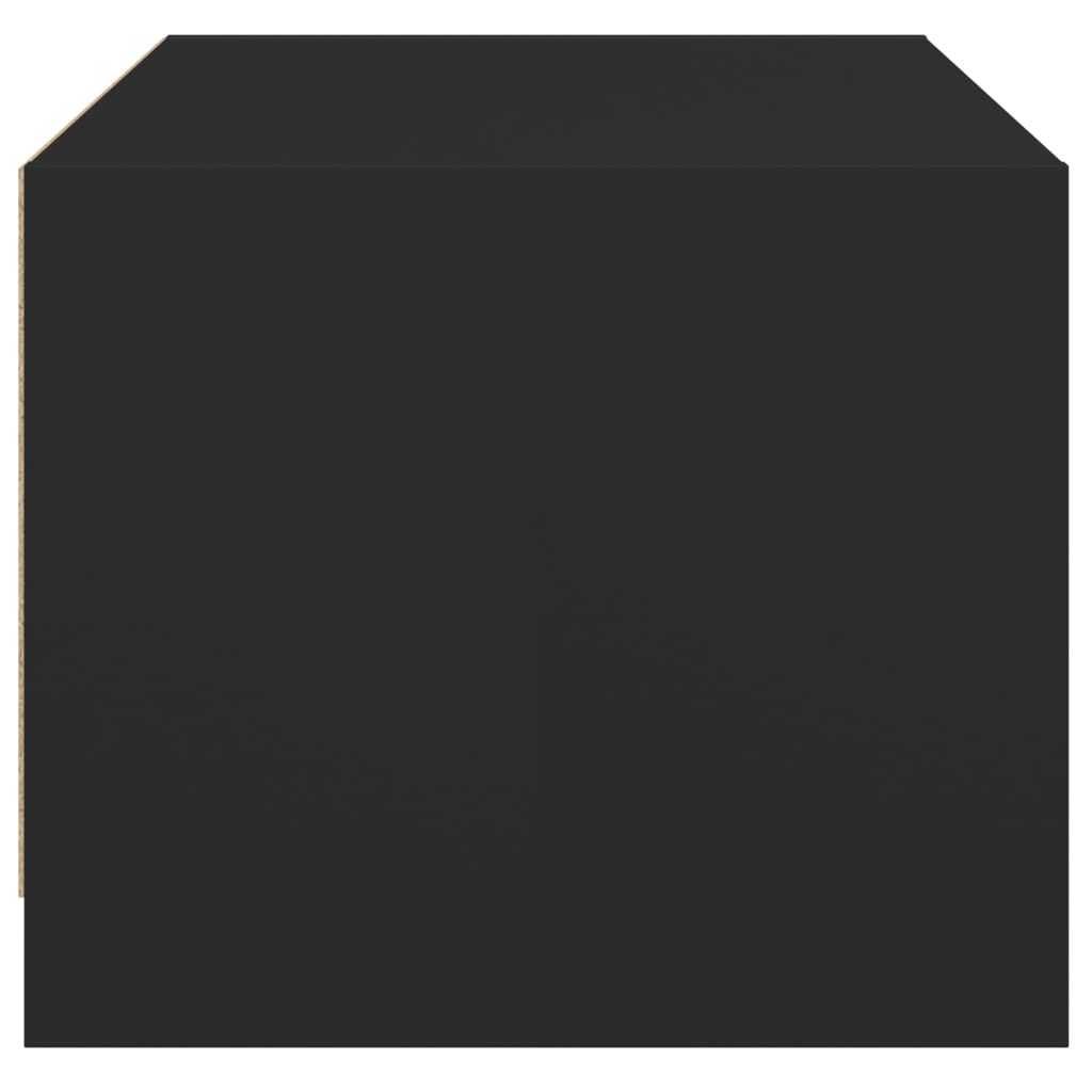 vidaXL Salontafel met glazen deuren 68x50x42 cm zwart