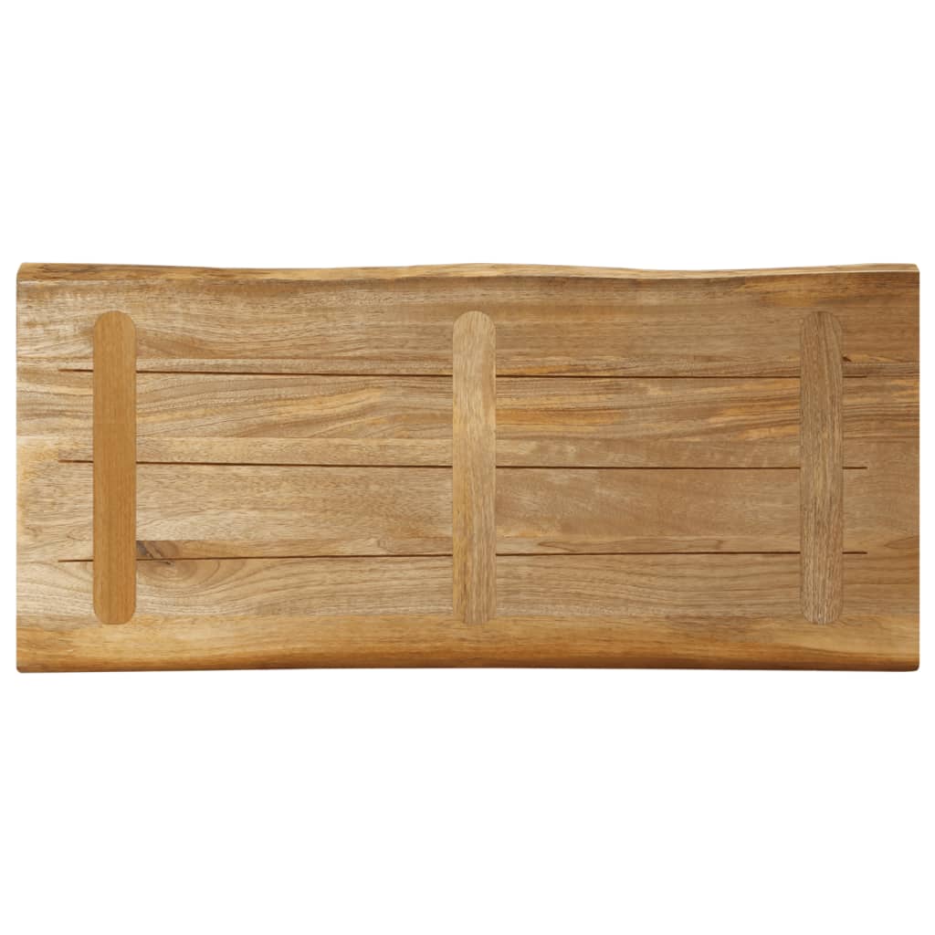 vidaXL Tafelblad met natuurlijke rand 100x40x3,8 cm massief mangohout