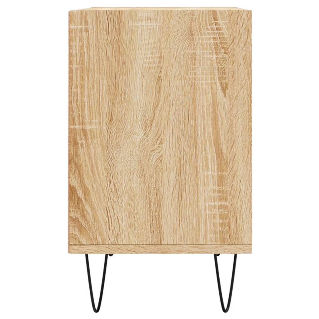 vidaXL Tv-meubel 69,5x30x50 cm bewerkt hout sonoma eikenkleurig