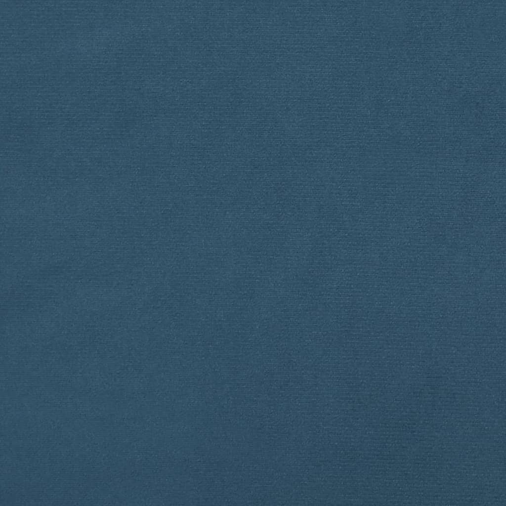 vidaXL Pocketveringmatras 120x200x20 cm fluweel donkerblauw